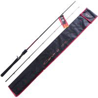 鱼猎人 征途 路亚竿 LMC001-602M 黑红色 1.83M 枪柄 M调 整体式