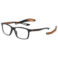 目匠 5849 黑橙色TR90眼镜框+1.61折射率 防蓝光镜片