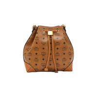 MCM Soft Berlin Visetos系列 女士抽绳包 MWDAABF02CO001 干邑色 小号