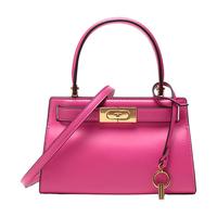 TORY BURCH 汤丽柏琦 LEE RADZIWILL系列 女士小号手提包 56912 678 玫红色