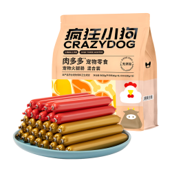 疯狂小狗 猫狗零食 混合口味火腿肠 900g