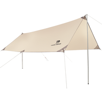 CAMEL 骆驼 鲲鹏 户外六边形天幕帐篷 A2S3NA116-1 卡其色 438*292cm 6-8人