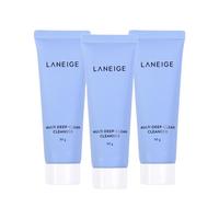 LANEIGE 兰芝 净澈多效洁颜膏50g*3洁面小样深层清洁毛孔卸妆洗面奶旅行装