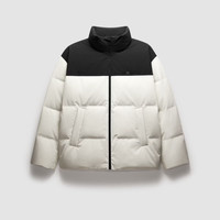 蕉内 氢气5系男士立领羽绒服秋冬季90鸭绒易穿搭男装外套 白桦木拼黑色 M