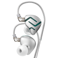 KZ ZES 入耳式挂耳式动圈降噪有线耳机 银色 3.5mm