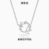潮色绘麦穗纯银项链女生款配饰高颜值锁骨链小众轻奢闺蜜圣诞