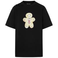 MO&Co. 摩安珂 女士圆领短袖T恤 MBB1TEET20 黑色 XS