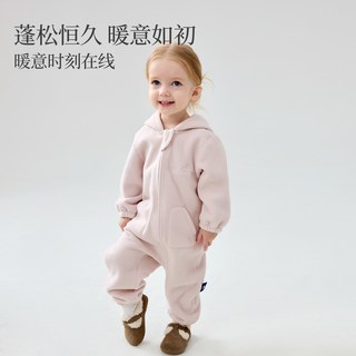 Domiamia宝宝摇粒绒连体衣秋冬加绒加厚睡衣防风保暖男女童爬服