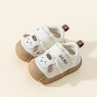 布拉米勒 男宝宝学步鞋2025秋冬季1-3岁婴幼儿童加绒棉鞋软底女童毛毛鞋子