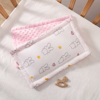 格格亲 婴儿枕头云片枕平枕巾0-1-2岁棉新生儿宝宝安抚豆豆枕夏春秋儿童
