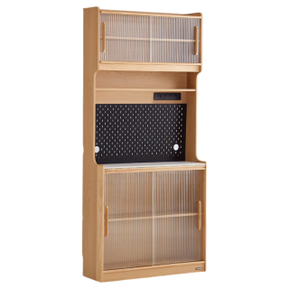 林氏家居 餐边柜靠墙一体储物柜窄款客厅茶水柜UB7T