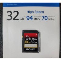 索尼（SONY） 高速卡 内存卡 相机存储卡 卡 SD卡/读卡器 【SD卡】UX系列（94m/s）32G