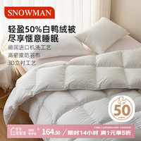 斯诺曼 50白鸭纤维混合春秋被 200*230cm 灰色
