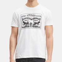 Levi's 男款夏季休闲圆领短袖T恤