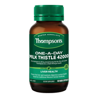 Thompson's汤普森护肝片奶蓟草精华含480mg水飞蓟宾 养肝去油养肠胃熬夜喝酒 【超高含量】护肝片60粒