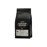 乔治队长  黑猫意式拼配咖啡豆巧克力坚果2包*454g家庭囤货量贩装