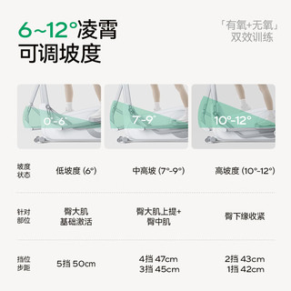 麦瑞克（MERACH）智能椭圆机家用椭圆仪太空漫步机运动器材 凌波L7 Pro 2025-坡度步距可调-自发电