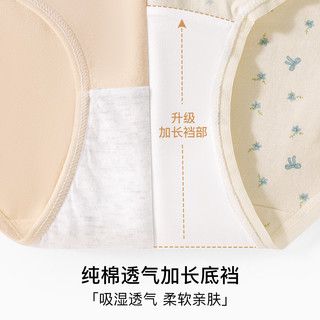 芬腾10条装丨纯棉内裤女100%棉7A抗菌全棉底裆-多款可选 【7A】F款颜色各2条，共 10条 M （纯棉款） （80-100斤）