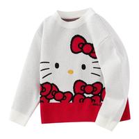 【HelloKittyIP】巴拉巴拉女童毛衫儿童毛衣2025春秋季针织衫