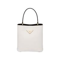 PRADA 普拉达 Prada Panier系列 女士手提包 1BA217VOOO-2ERX-F0G3Z白色 中号