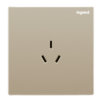 罗格朗 开关插座面板仕典米兰金家用86型五孔带USB墙壁电源暗装多孔插座 三孔16A空调插座