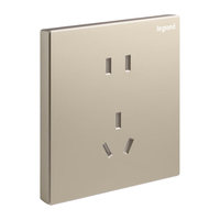 罗格朗 开关插座面板仕典米兰金家用86型五孔带USB墙壁电源暗装多孔插座 仕典/逸景米兰金正五孔 【开关插座清单报价】