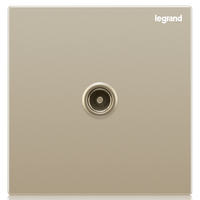 罗格朗 开关插座面板仕典米兰金家用86型五孔带USB墙壁电源暗装多孔插座 电视插座