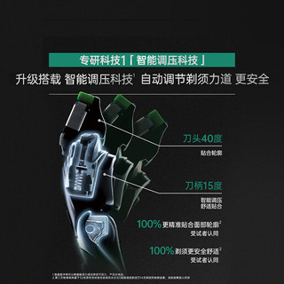  Schick/舒适 智能调压 男士剃须刀 刀架 刀头  1刀架6刀头
