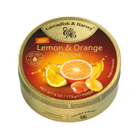 嘉云（Cavendish&Harvey）柠檬橙味夹心糖175g零食