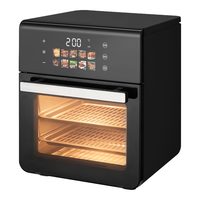 志高（CHIGO）空气炸锅蒸烤一体预约定时大容量家庭微波炉烤箱一体机微蒸烤一体四合一智能触屏免翻面烤箱可视化 黑色 35L 【烘烤一体+多层烘烤+双层门】