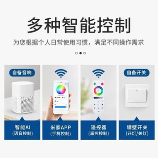 智能小爱COB灯带RGB幻彩拾音流水灯智能追光跑马灯声光律动氛围
