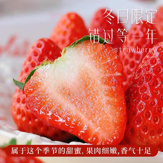 京地达 四川草莓 水果礼盒生鲜 净重1.2斤 单果15g+ 源头直发