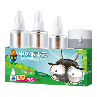 88VIP：超威 蚊香液 驱蚊电蚊香 驱蚊液 防蚊液 电蚊液蚊香婴儿孕妇可用品牌 2瓶1器（90晚）