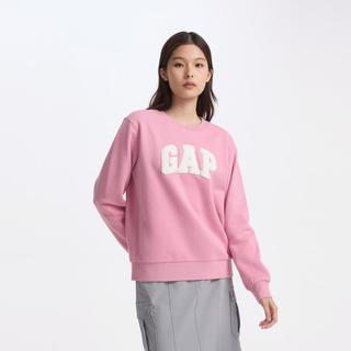 盖璞 Gap女装春季款LOGO碳素软磨抓绒卫衣宽松美式上衣634638