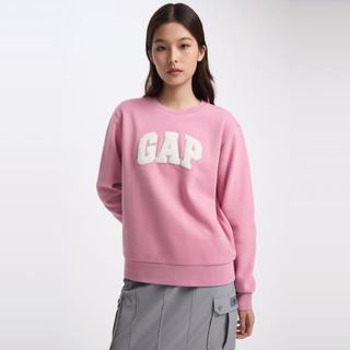 盖璞 Gap女装春季款LOGO碳素软磨抓绒卫衣宽松美式上衣634638