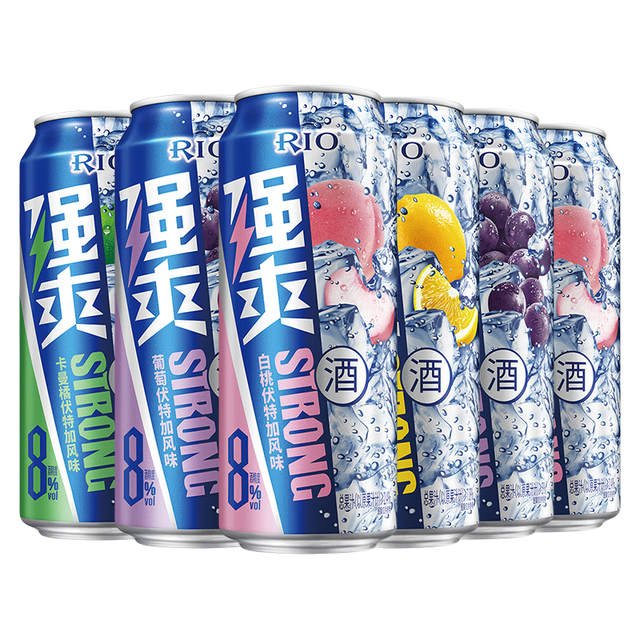 88VIP：锐澳 洋酒强爽多口味6罐8度系列500ml*6罐