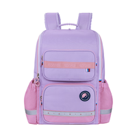 美旅放心书包大容量轻便 1-6年级小双肩背包卡通熊猫高颜值 NG3 NK1*002浅紫色