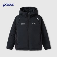 ASICS/亚瑟士童装25年冬季儿童百搭运动棉服时尚百搭舒适保暖外套 9000黑色