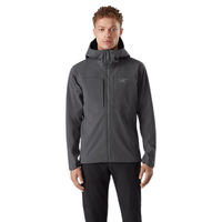 始祖鸟(ARC'TERYX)男子软壳夹克 GAMMA MX HOODY 防水弹力防风保暖软壳连帽夹克外套 Black Sapphire/蓝黑色 M