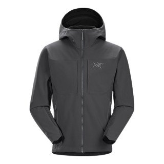 始祖鸟（ARC'TERYX）男子软壳夹克 GAMMA MX HOODY 防水弹力防风保暖软壳连帽夹克外套 Black Sapphire/蓝黑色 XS