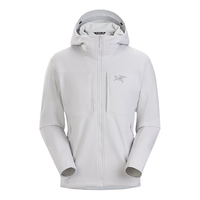 始祖鸟(ARC'TERYX)男子软壳夹克 GAMMA MX HOODY 防水弹力防风保暖软壳连帽夹克外套 Solitude/灰白 M