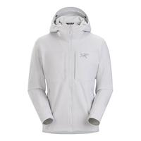 始祖鸟(ARC'TERYX)男子软壳夹克 GAMMA MX HOODY 防水弹力防风保暖软壳连帽夹克外套 Solitude/灰白 L