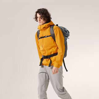 始祖鸟（ARC'TERYX）男子软壳夹克 GAMMA MX HOODY 防水弹力防风保暖软壳连帽夹克外套 Edziza/橙黄色 XXL