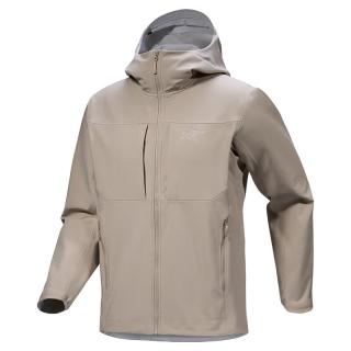 始祖鸟（ARC'TERYX）男子软壳夹克 GAMMA MX HOODY 防水弹力防风保暖软壳连帽夹克外套 Rune/层云灰 XS