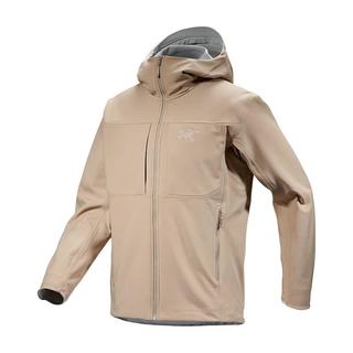 始祖鸟（ARC'TERYX）男子软壳夹克 GAMMA MX HOODY 防水弹力防风保暖软壳连帽夹克外套 Rune/层云灰 XS