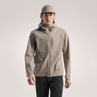 始祖鸟（ARC'TERYX）男子软壳夹克 GAMMA MX HOODY 防水弹力防风保暖软壳连帽夹克外套 Rune/层云灰 XS