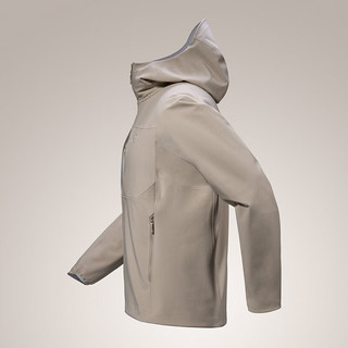 始祖鸟（ARC'TERYX）男子软壳夹克 GAMMA MX HOODY 防水弹力防风保暖软壳连帽夹克外套 Rune/层云灰 XS