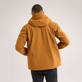 始祖鸟（ARC'TERYX）男子软壳夹克 GAMMA MX HOODY 防水弹力防风保暖软壳连帽夹克外套 Yukon/育空黄 L