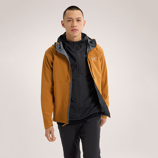 始祖鸟（ARC'TERYX）男子软壳夹克 GAMMA MX HOODY 防水弹力防风保暖软壳连帽夹克外套 Yukon/育空黄 L