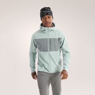 始祖鸟（ARC'TERYX）男子软壳夹克 GAMMA MX HOODY 防水弹力防风保暖软壳连帽夹克外套 原石绿/Stone Green XL